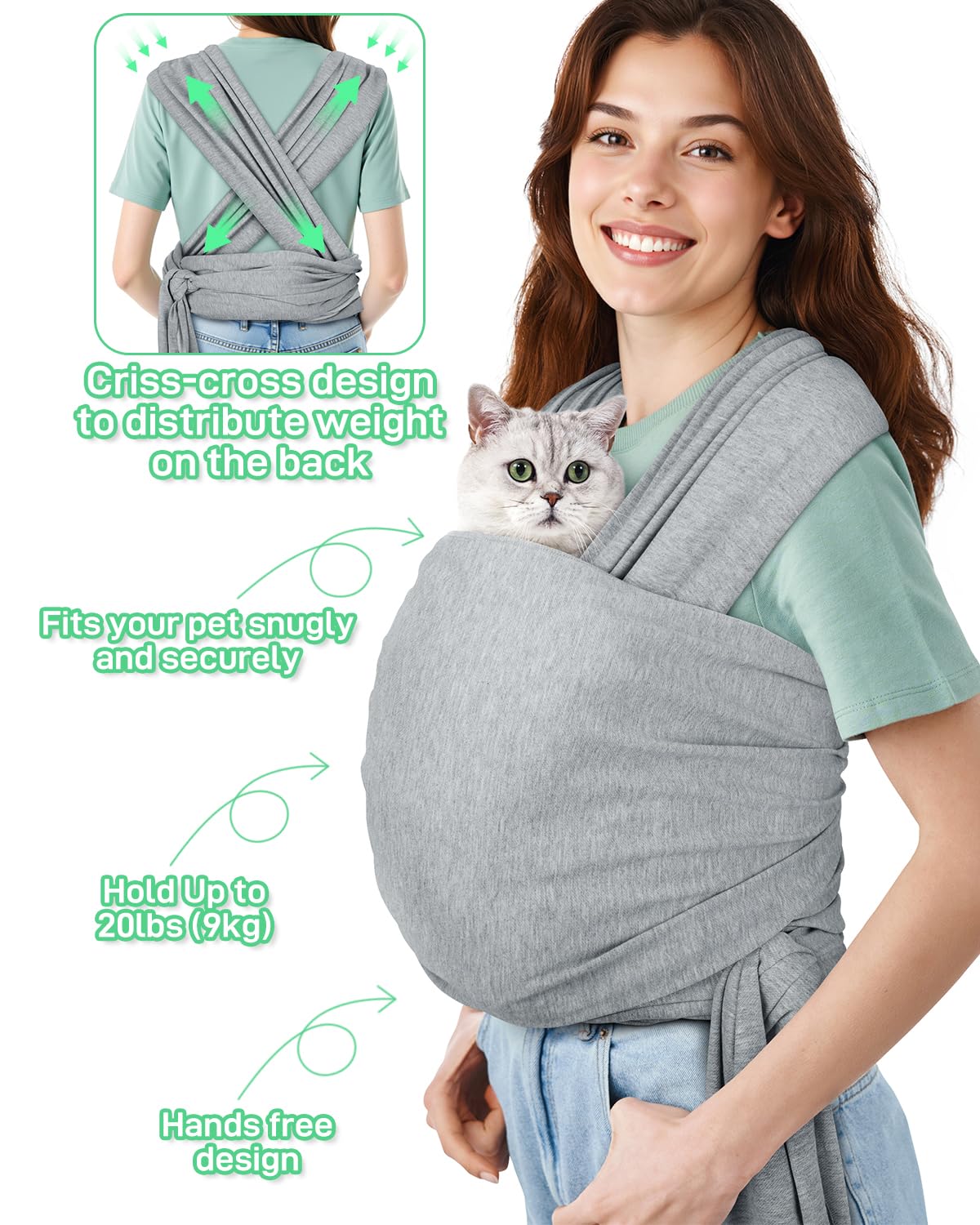 Snqqmtt front carrier strap adjustment demonstrates personalized fit for all heights.