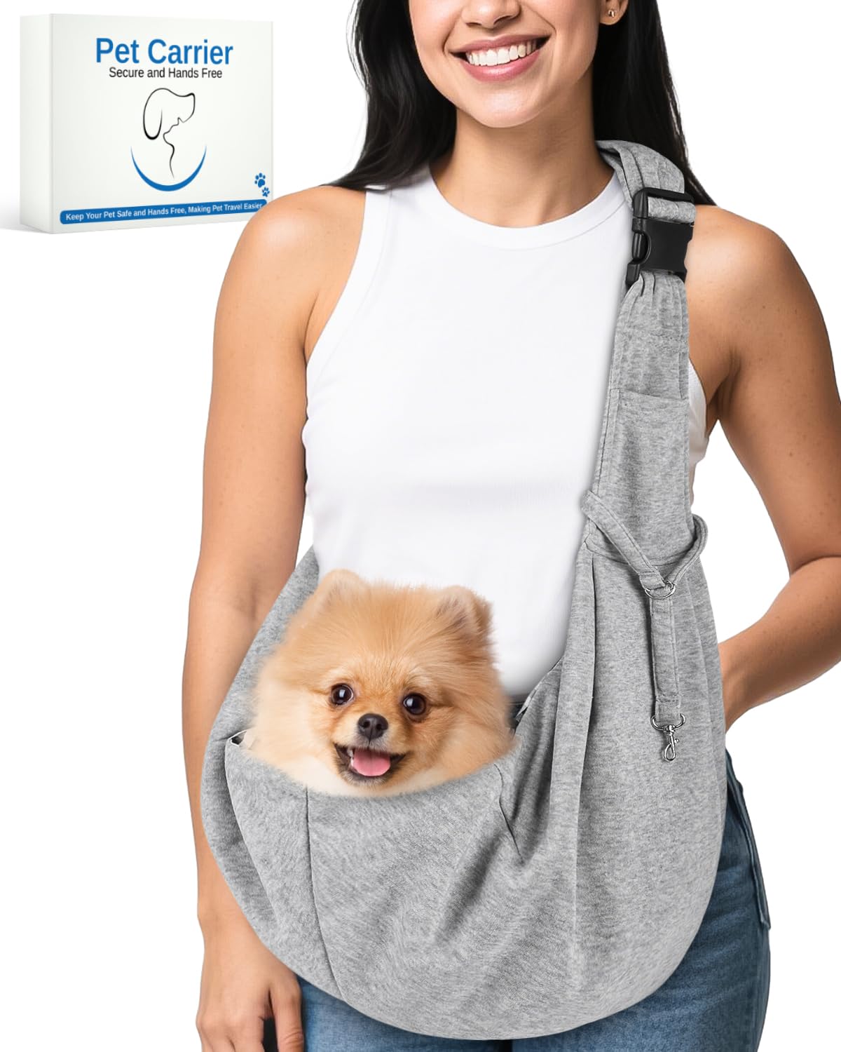 Snqqmtt portamascotas para perro pequeño en paseos diarios.