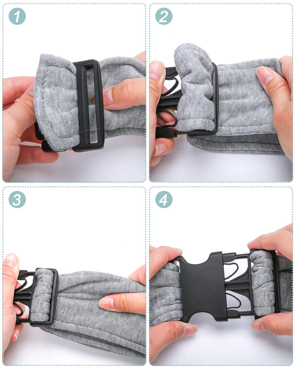 Snqqmtt portamascotas ergonómico con bolsa integrada.