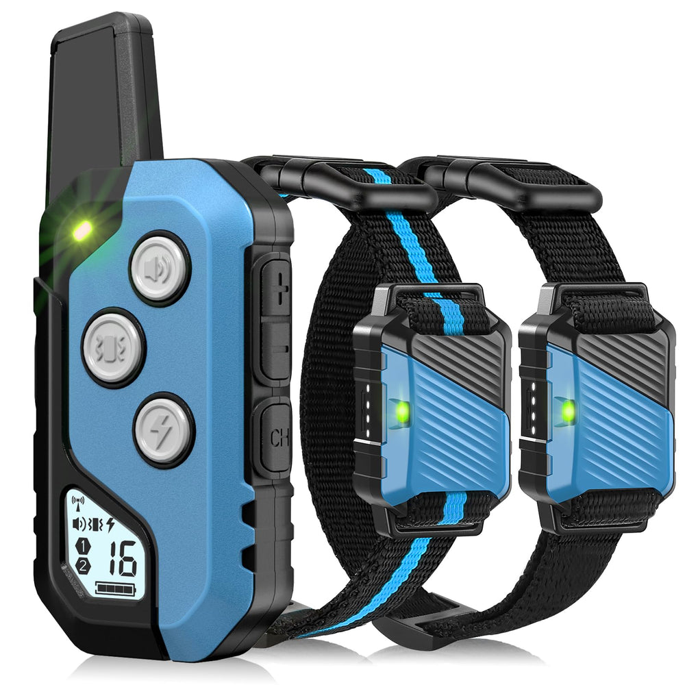 Snsng dog training collar dual-probe option with silicone covers.