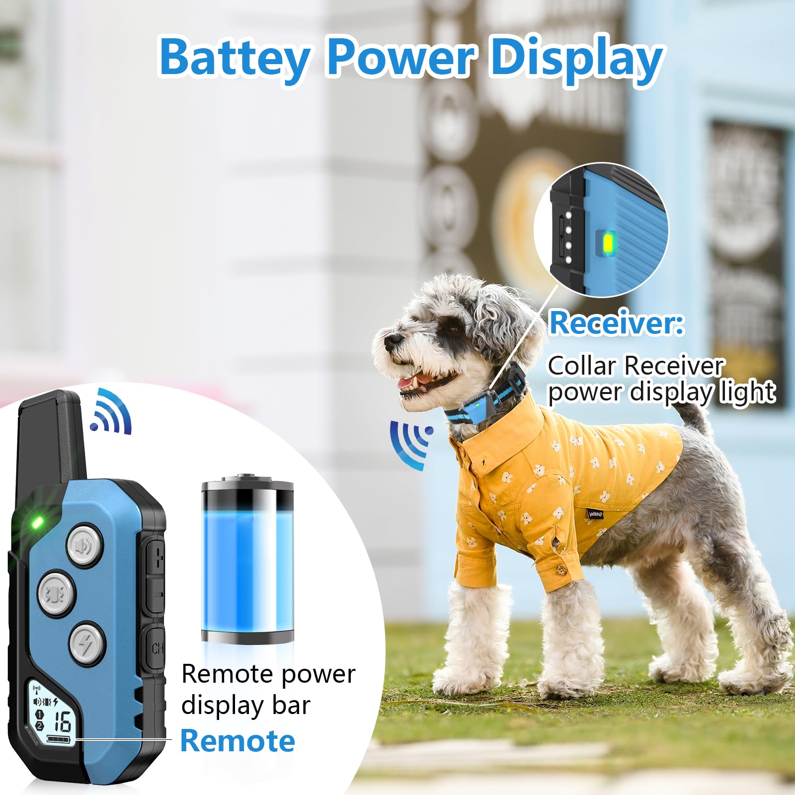 Snsng dog training collar vibration mode with 16 levels for tailored feedback.