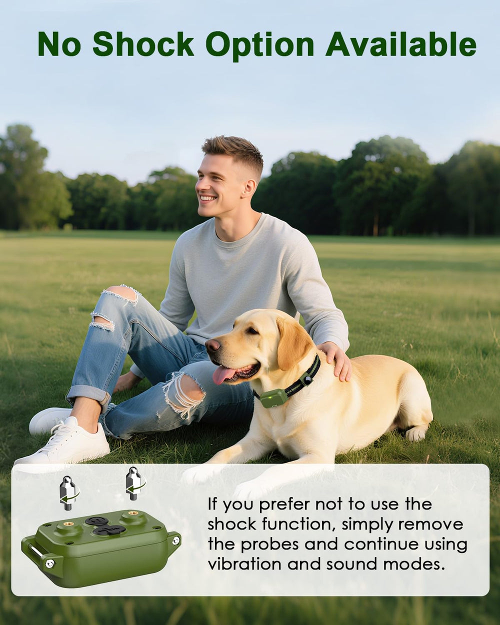 Snsng Shock Collar durable buckle and adjustable strap keep a secure fit outdoors.