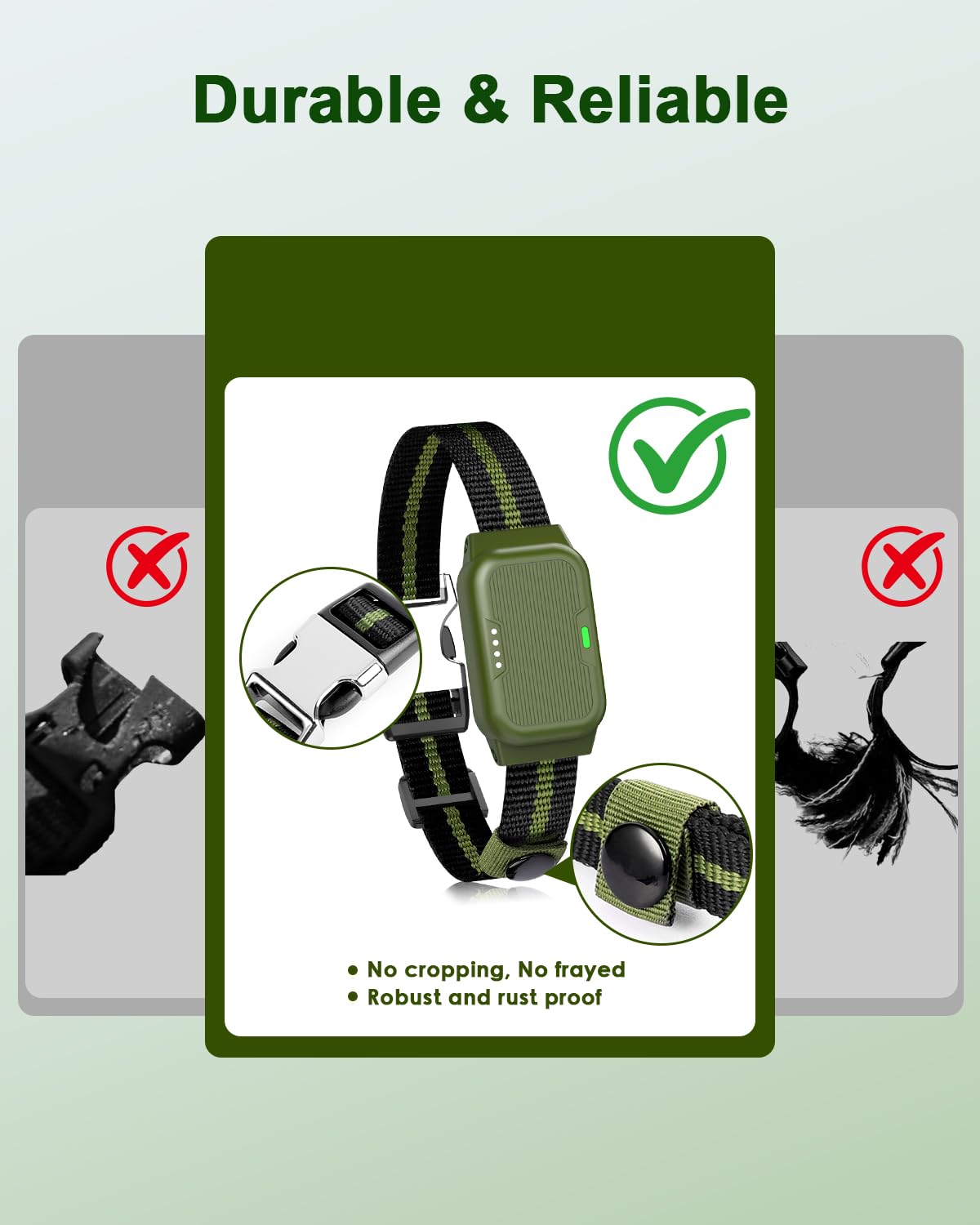 Snsng Shock Collar long and short probes fit various coat lengths for comfortable training.