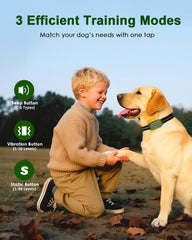 Snsng Shock Collar receiver demonstrates IP67 waterproofing for rain and water play.