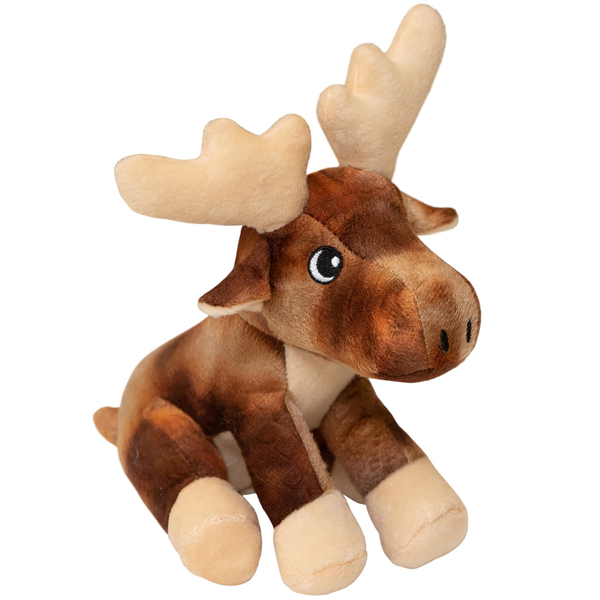Snugarooz Marty the Moose plush toy with squeaker for interactive play.