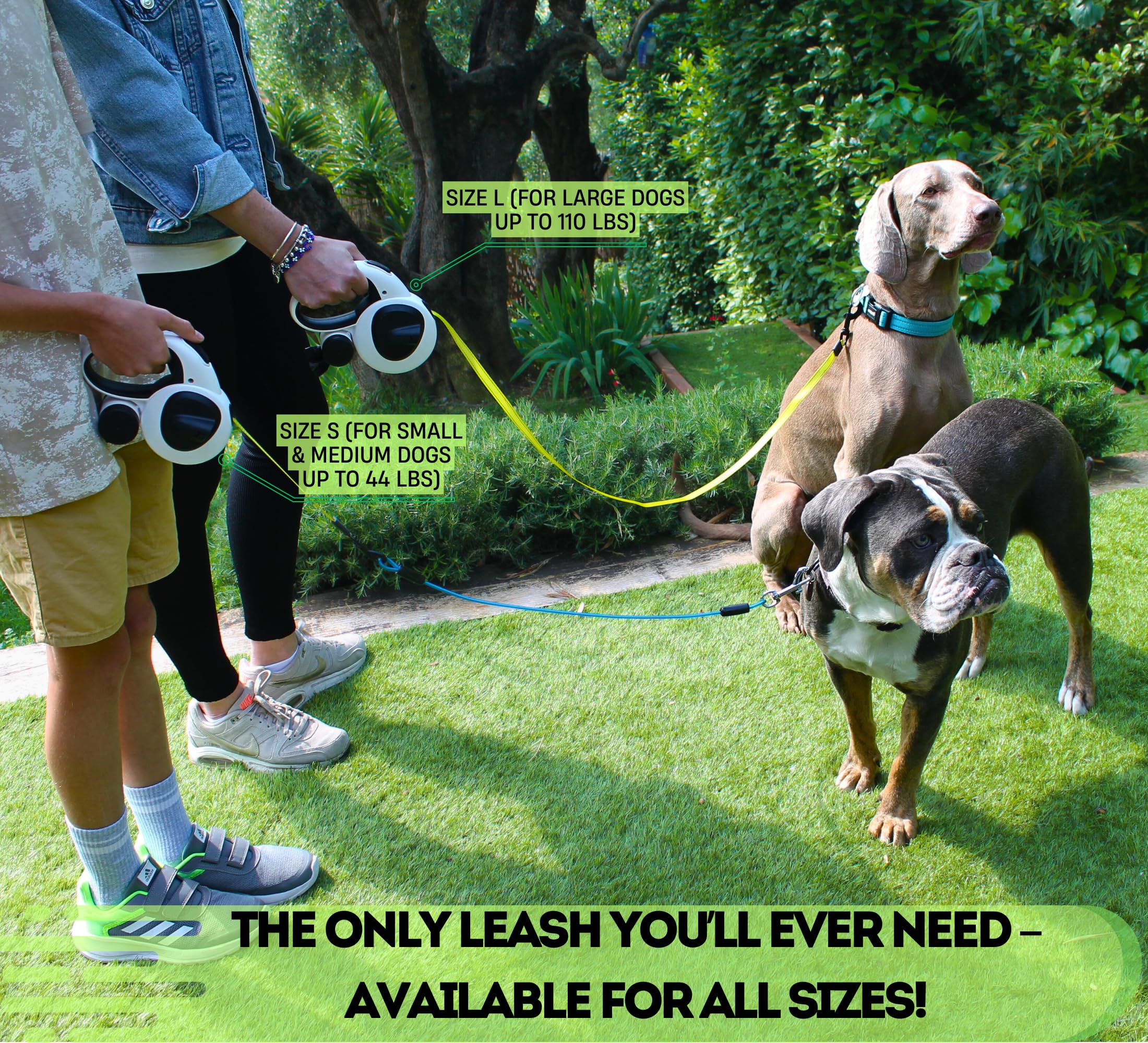 Snuggle Paws built-in poop bag holder keeps cleanup ready.