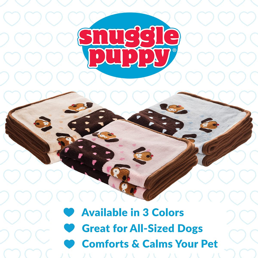 Snuggle Puppy blanket durable no-tear blue designed to last.