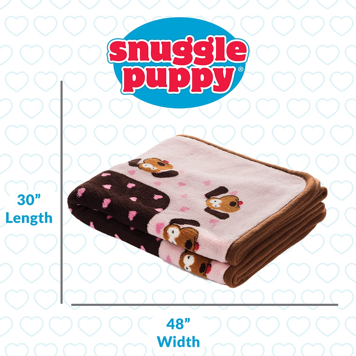 Snuggle Puppy Blanket no-tear-durability demonstrates long-lasting protection during growth.