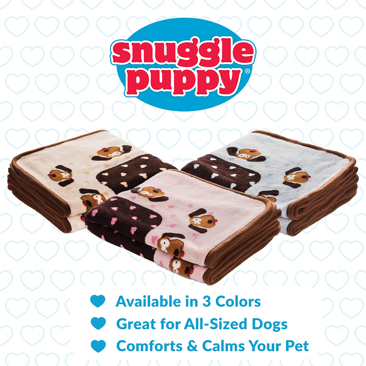 Snuggle Puppy Blanket puppy-nap-cozy emphasizes extra warmth and comfort.