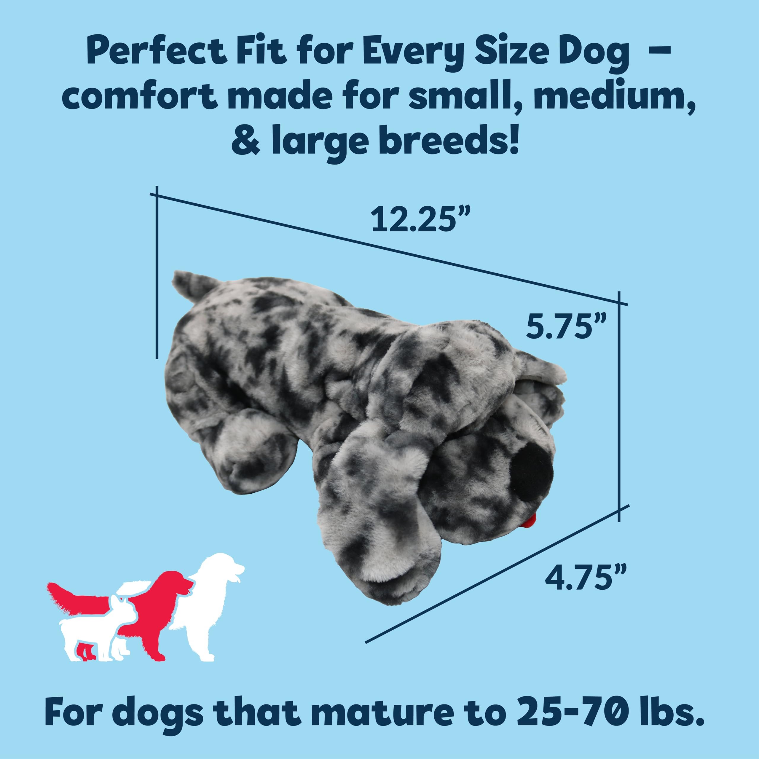 Snuggle Puppy gift packaging; ideal for dog owners seeking comfort aid.