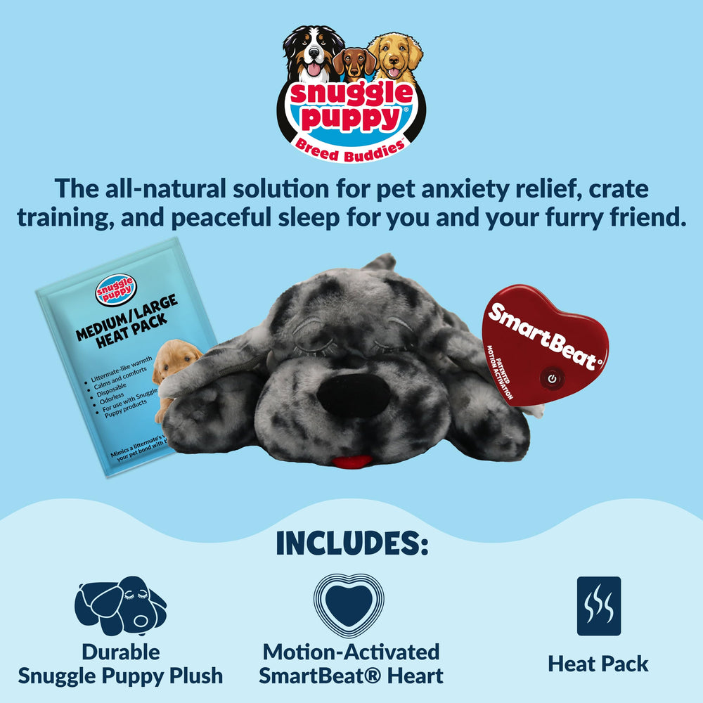 Snuggle Puppy heat pack removable; easy cleaning after calming sessions.