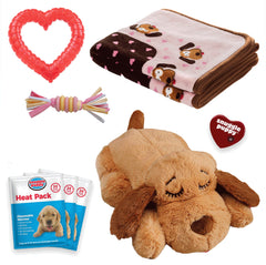 Snuggle Puppy Original Starter Kit with heartbeat calms anxious puppies during settling-in