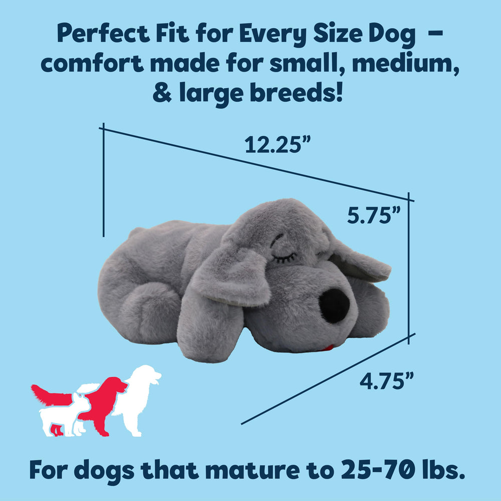 Snuggle Puppy sleeping aid scene with pup resting peacefully.