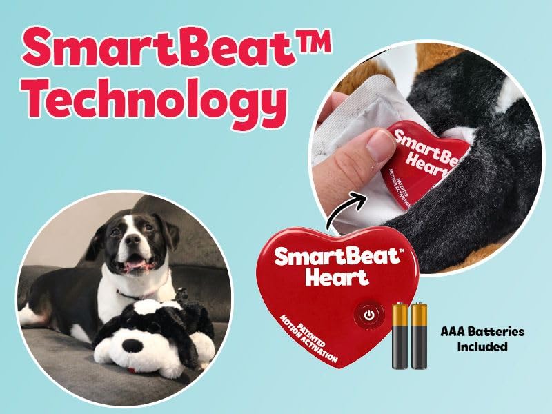 Snuggle Puppy replacement two modes setup demonstrates continuous or sleep-timer heartbeat.