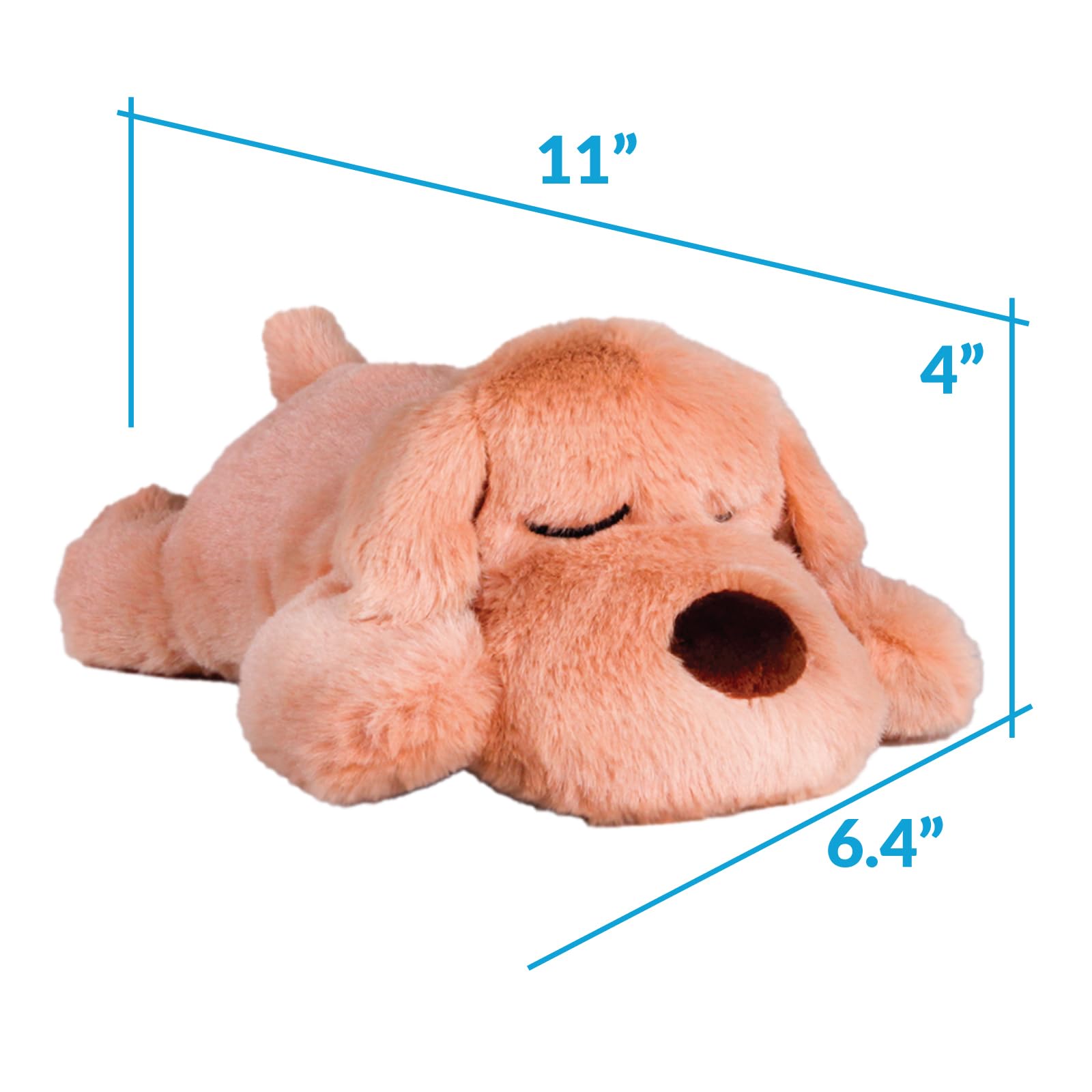 Snuggle Puppy small-breed crate-training use shows soothing nighttime support