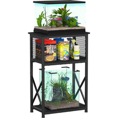 Snughome 10gal stand top view shows sturdy support for a reliable tank setup.