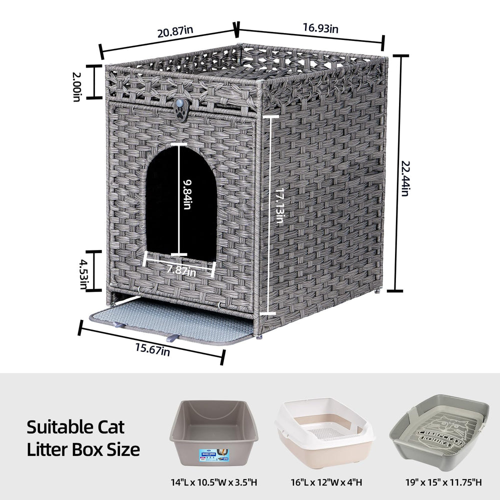 Snughome top fence area used for storage or cat bed