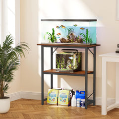 Snughome fish tank stand dimension detail shows the compact footprint.