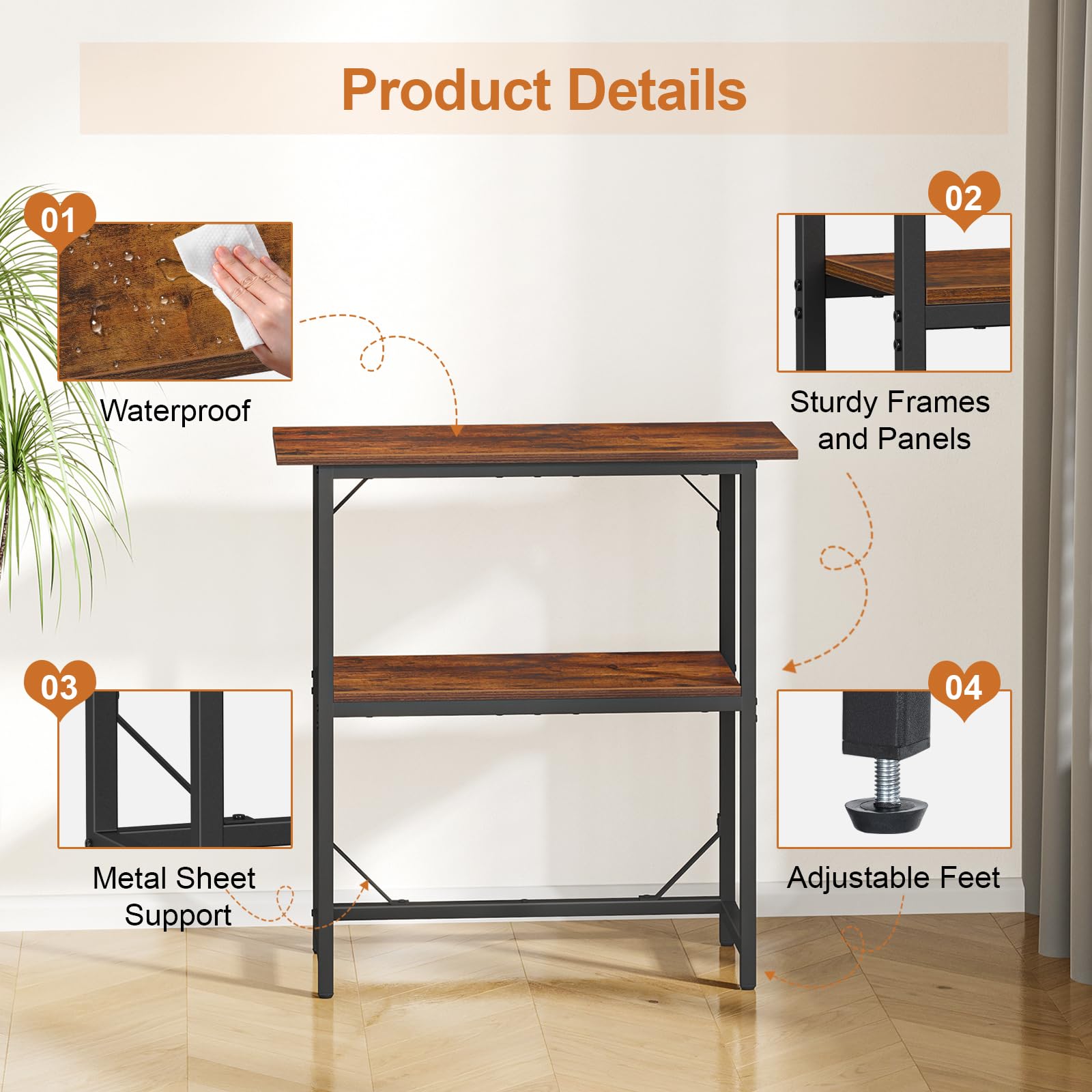 Snughome stand moisture-resistant surface enables easy cleaning and upkeep.