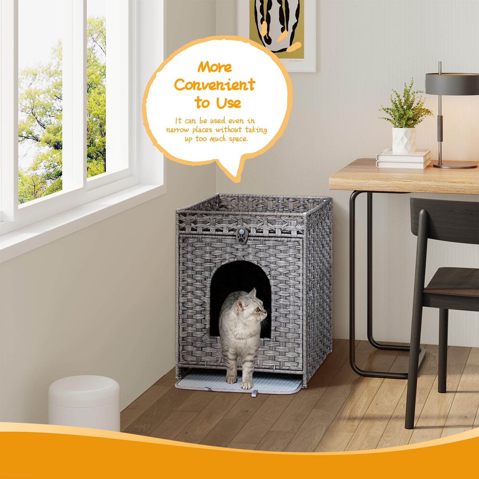 Snughome rattan material glows in sunlit room with odor control