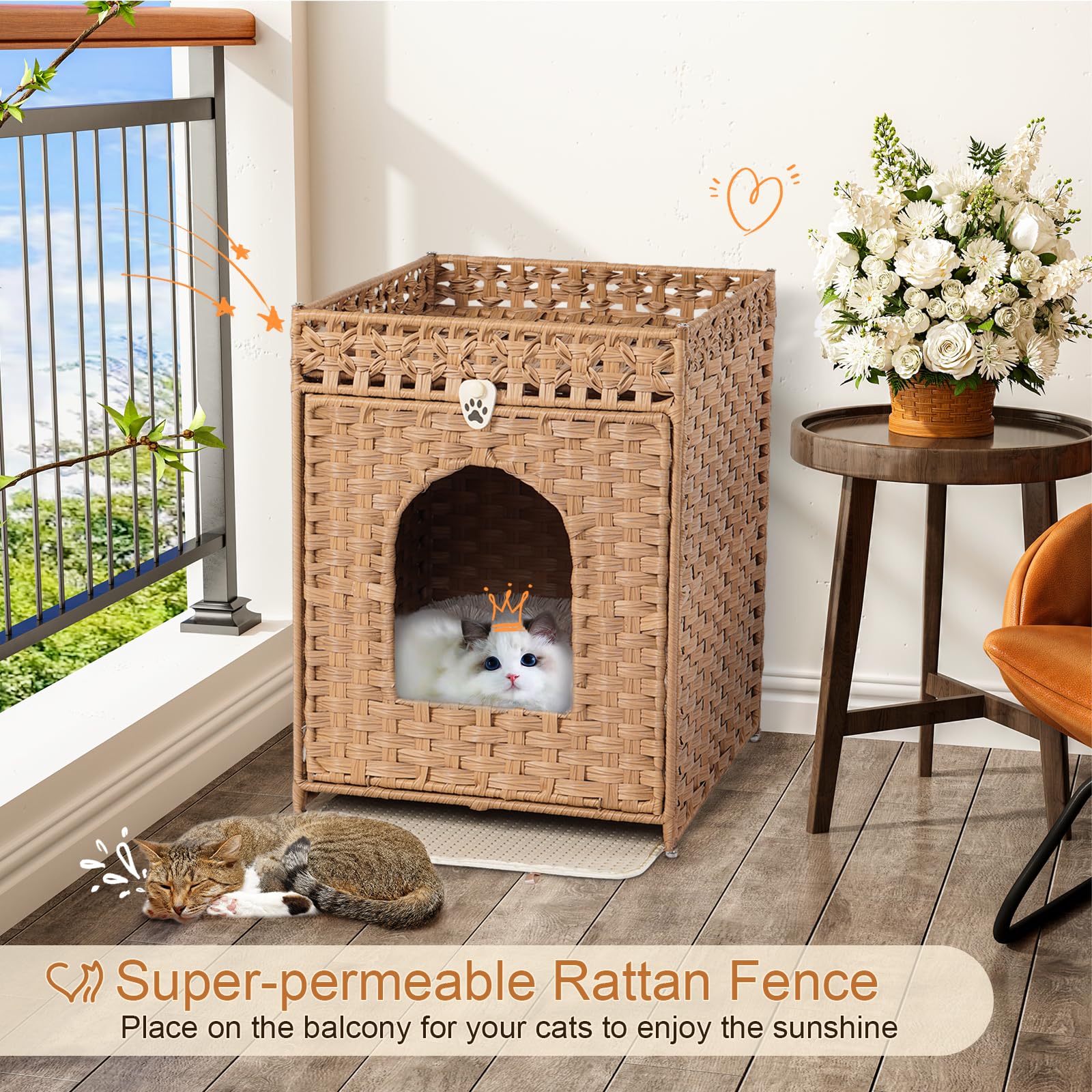 Snughome top fence and storage area adds space for supplies or a bed.