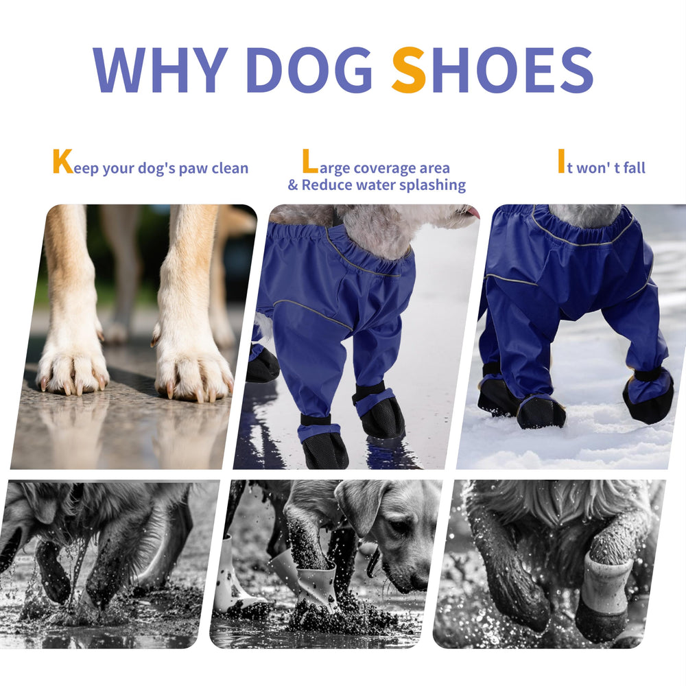 Snugrance waterproof dog boots ideal for grassland and snow days