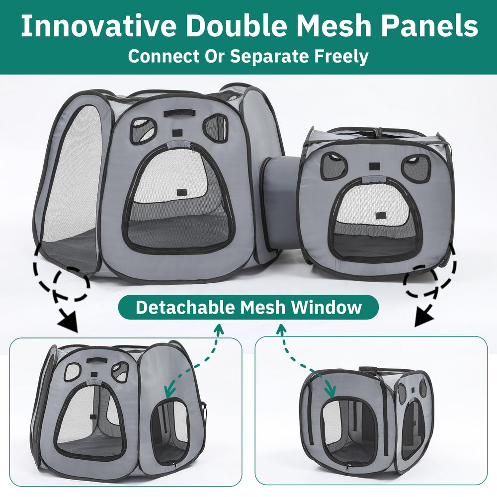 SNUVID durable 600D fabric, reinforced mesh, and rust-proof frame for outdoor use.
