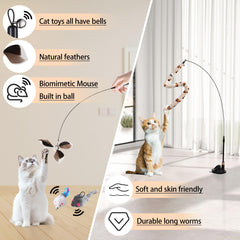 Soarer cat strings with adhesive hooks enables easy setup and climbing-frame fun.