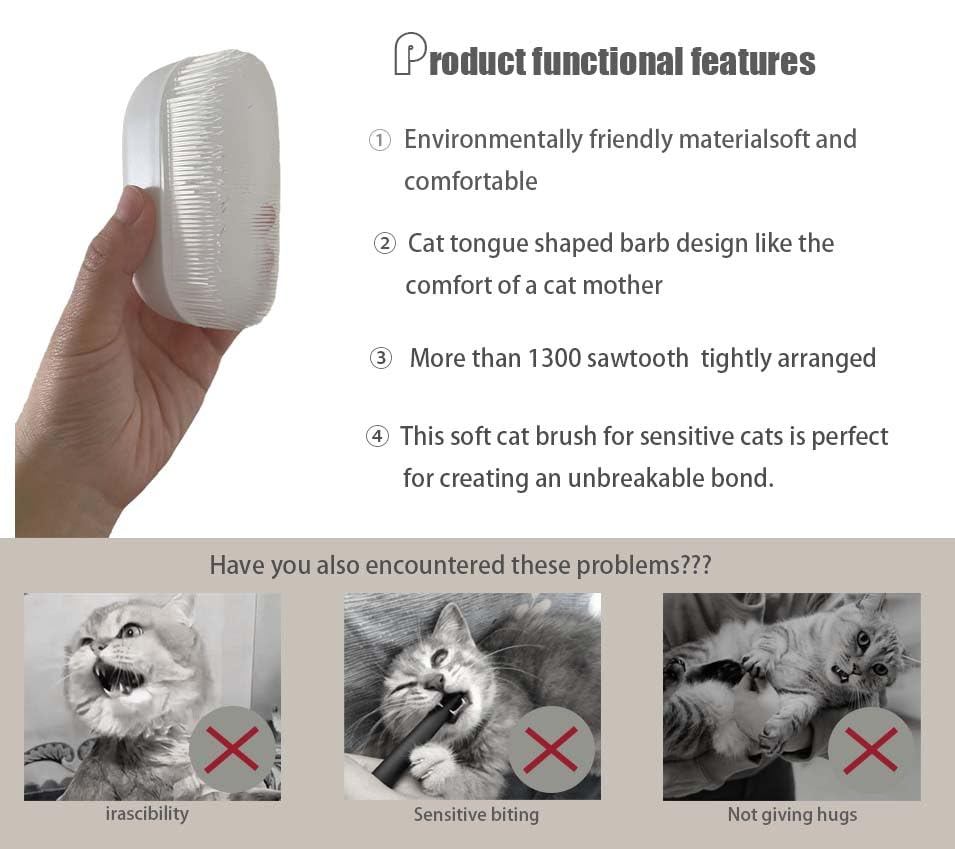 Soarexcelyy Soft Fur Cat Brush supports bonding moments through calm, soothing daily massages.