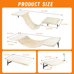 Sobly cat wall shelves hammock configuration for cozy resting high above.