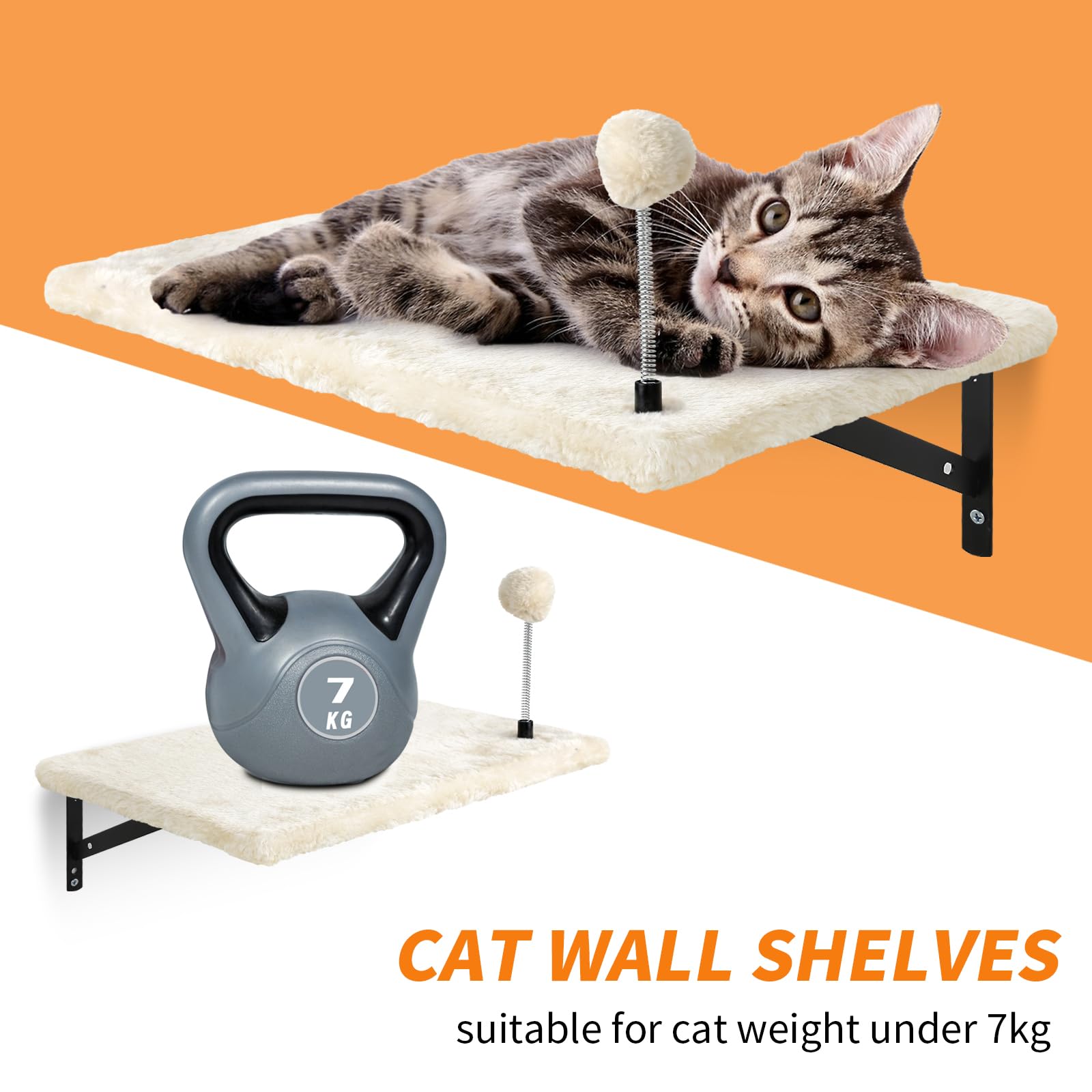 Sobly wooden indoor cat furniture with perches and scratching board for activity.