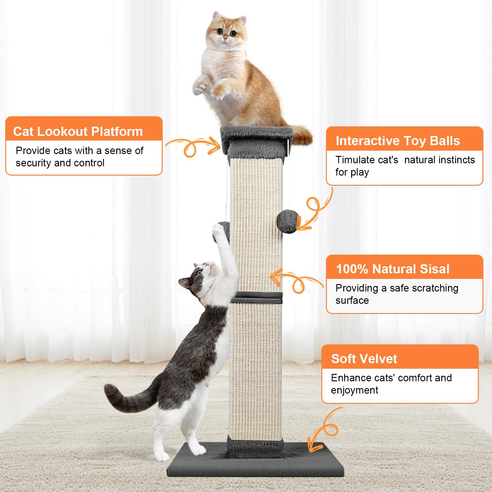 SOCATER base measures 15.7 by 15.7 inches for a stable footprint.