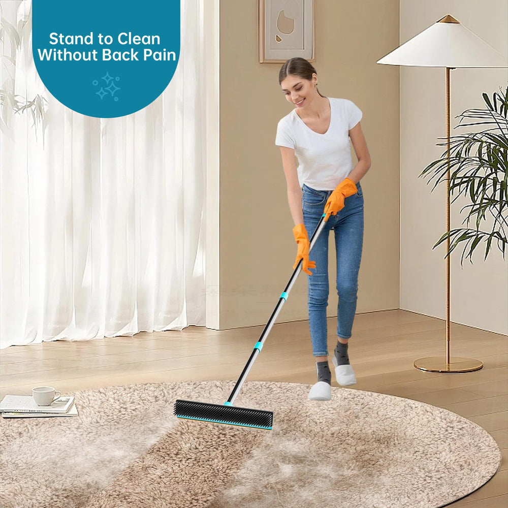 SOCCSO Carpet Rake three-pieces set offers broom, scraper, and remover versatility.