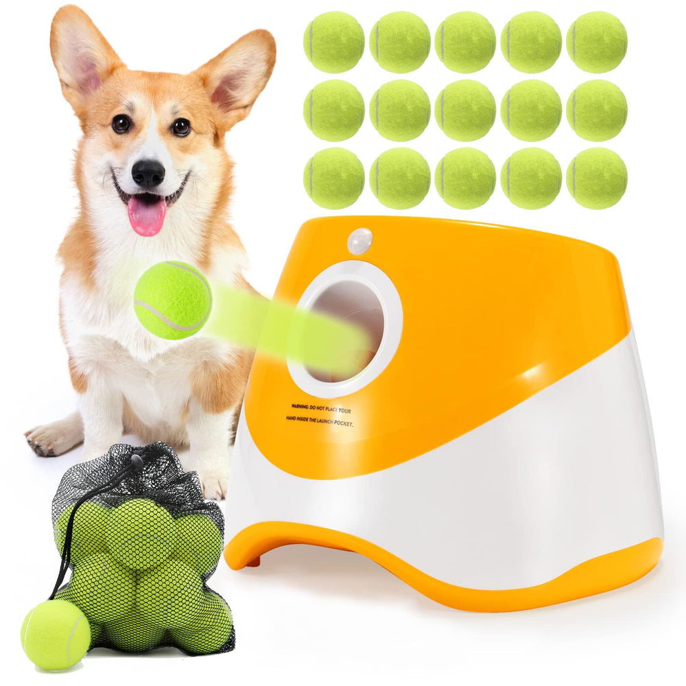 SOCO automatic ball launcher front view for easy indoor and outdoor play.