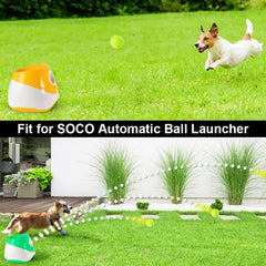 SOCO natural rubber and felt tennis ball reveals soft yet durable texture for safe play.