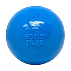 SodaPup Squeaker Ball close-up highlights durable rubber for powerful chewers