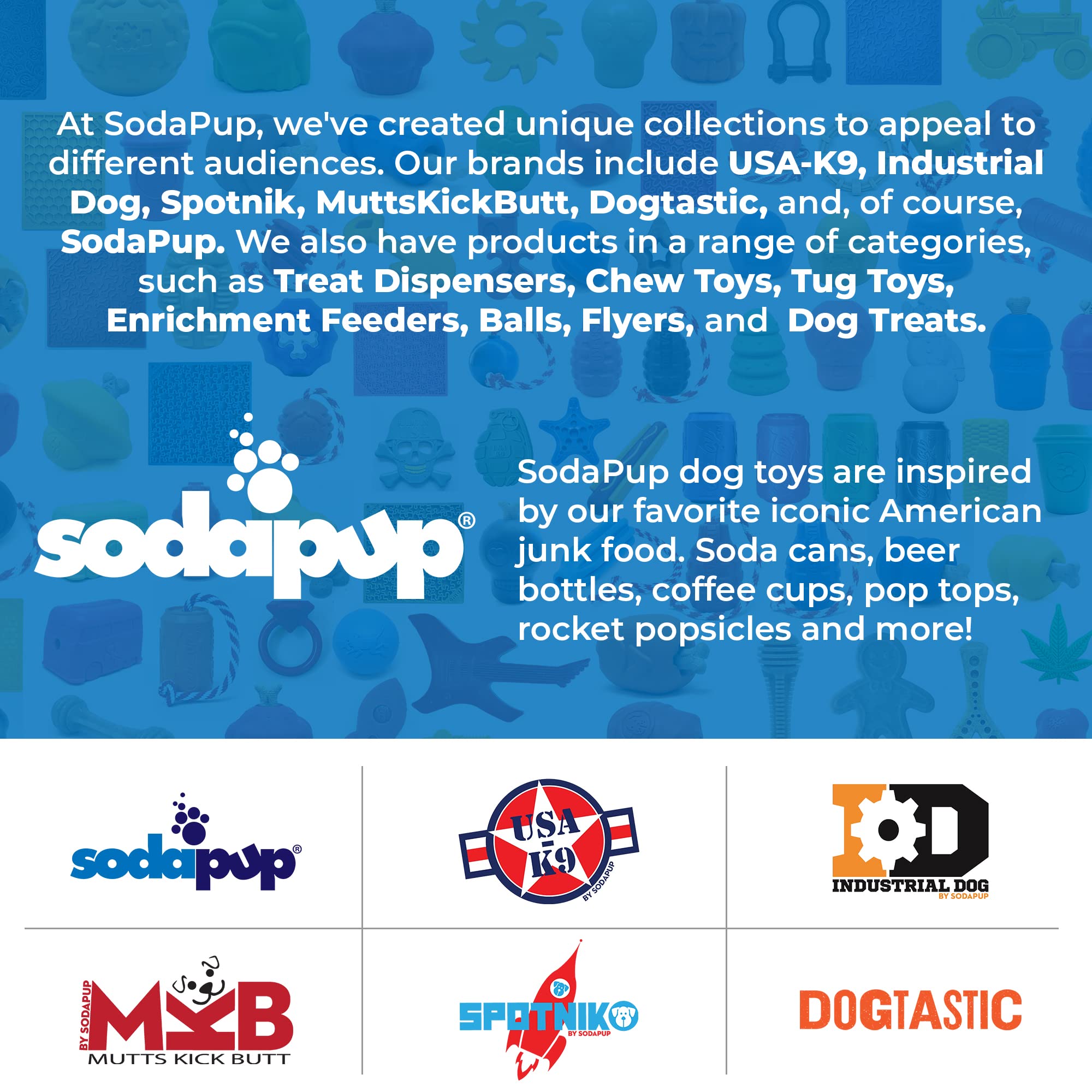 SodaPup Squeaker Ball non-toxic material ensures dog safety during chewing