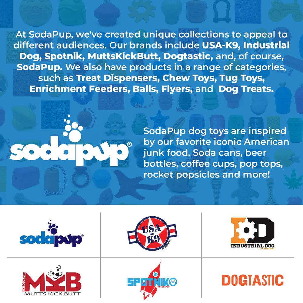 SodaPup Squeaker Ball non-toxic material ensures dog safety during chewing
