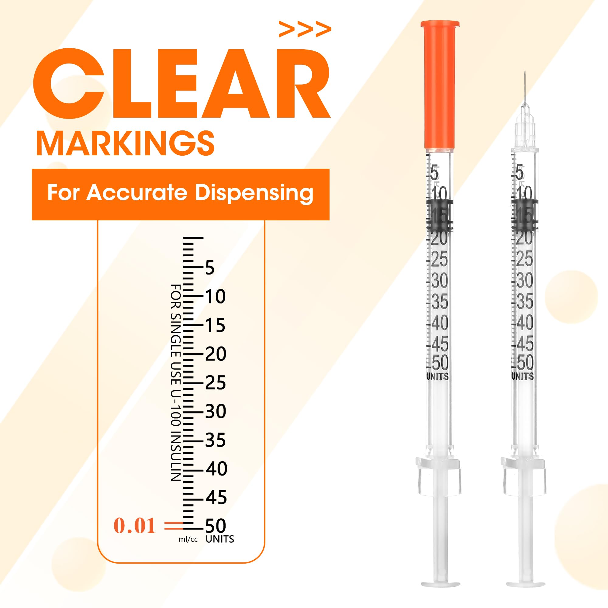 Sodasni 0.5cc dosing syringe shows clear graduations for precise dosing.