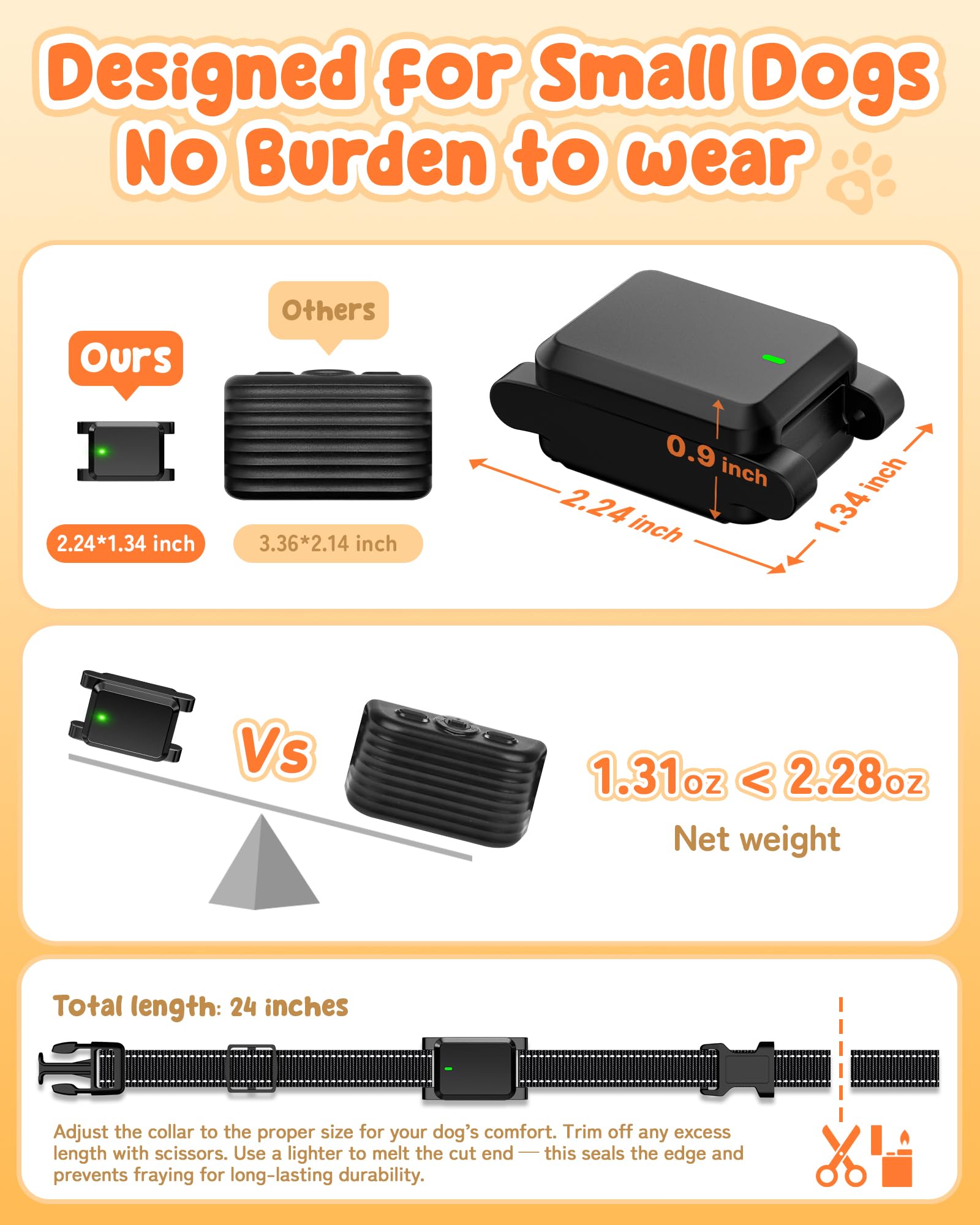 SODOG remote controls two collars for flexible off-leash training.
