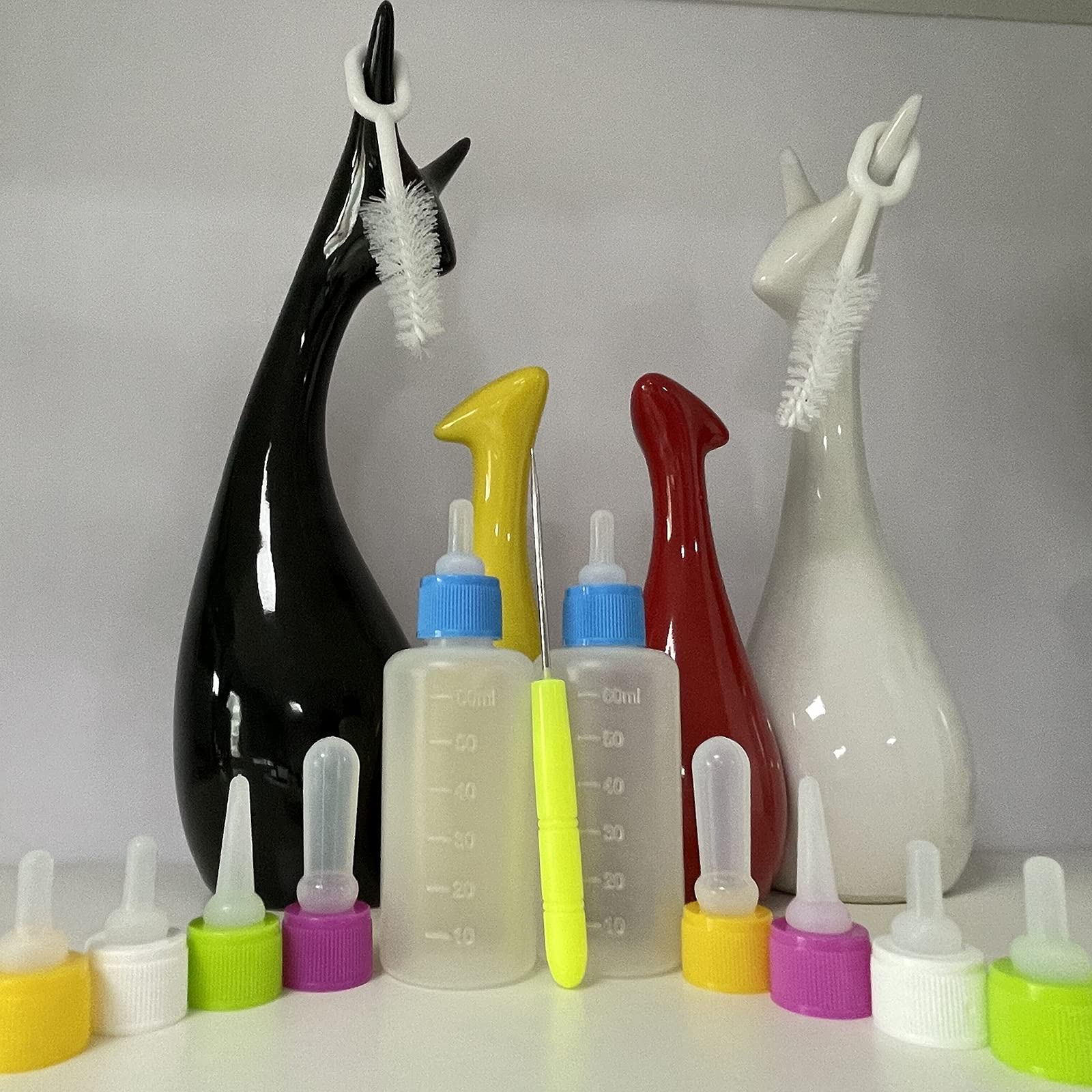 SOEAEODG pet bottle kit cleaning brushes simplify sanitation