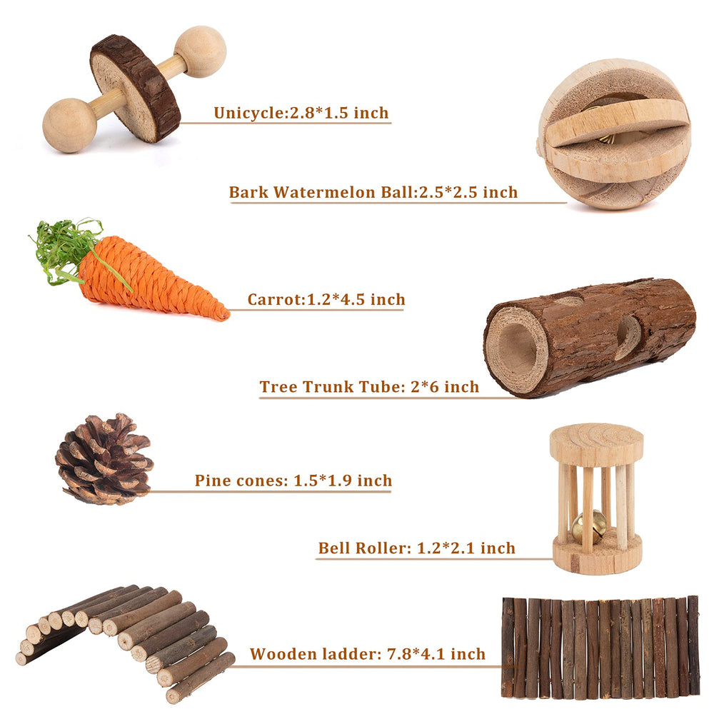 Sofier tree trunk tube for tunnel play and gnawing.