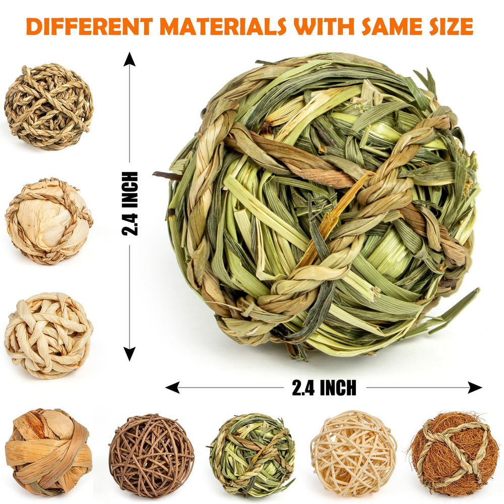 Sofier natural-material rodent chew balls offer safe chewing and enrichment for small rodents