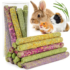 Sofier Timothy Hay Sticks variety flavors offer fiber-rich enrichment for small pets