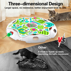 Sofolor cat bell ball pair highlights tactile toys that invite interactive play and batting practice.
