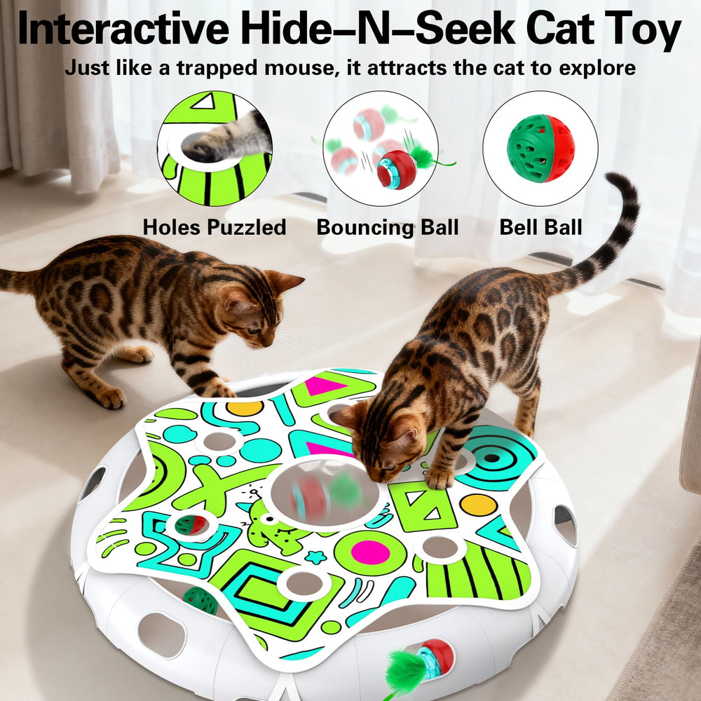 Sofolor hide-seek toy ball action captures chasing instincts while encouraging active play.