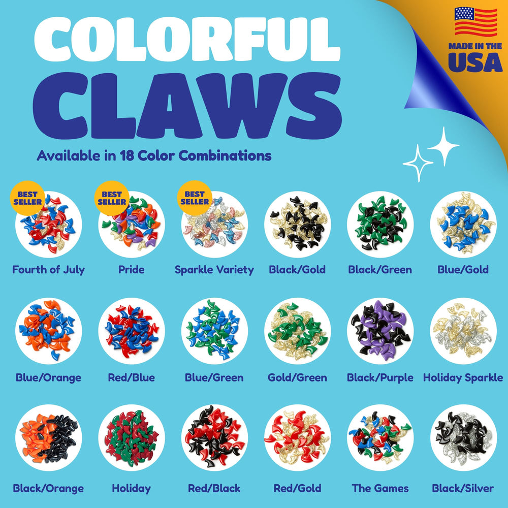 Soft Claws Cleat Locking System illustration highlights secure fit and long-wear design.