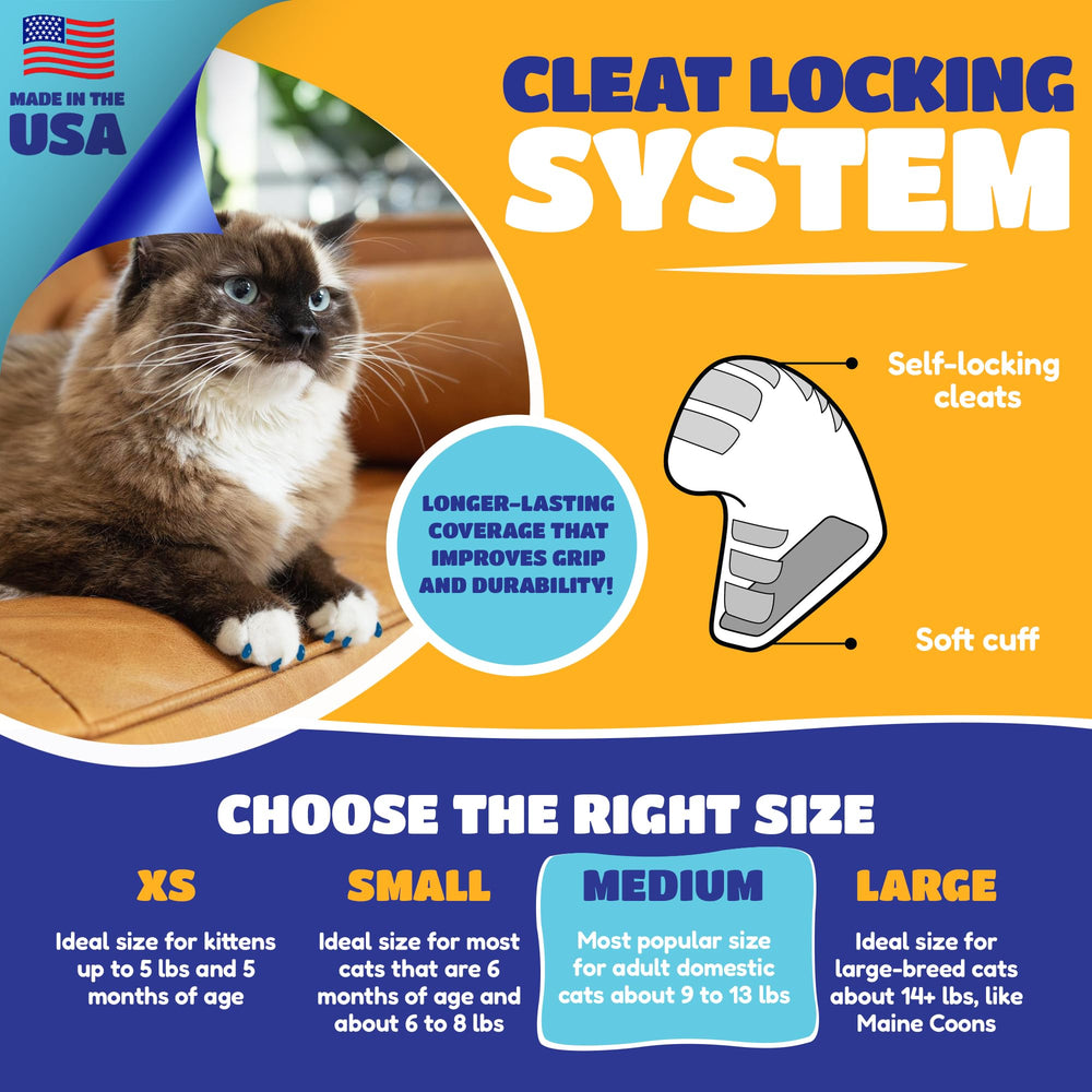Soft Claws application steps visual emphasizes easy three-step process.