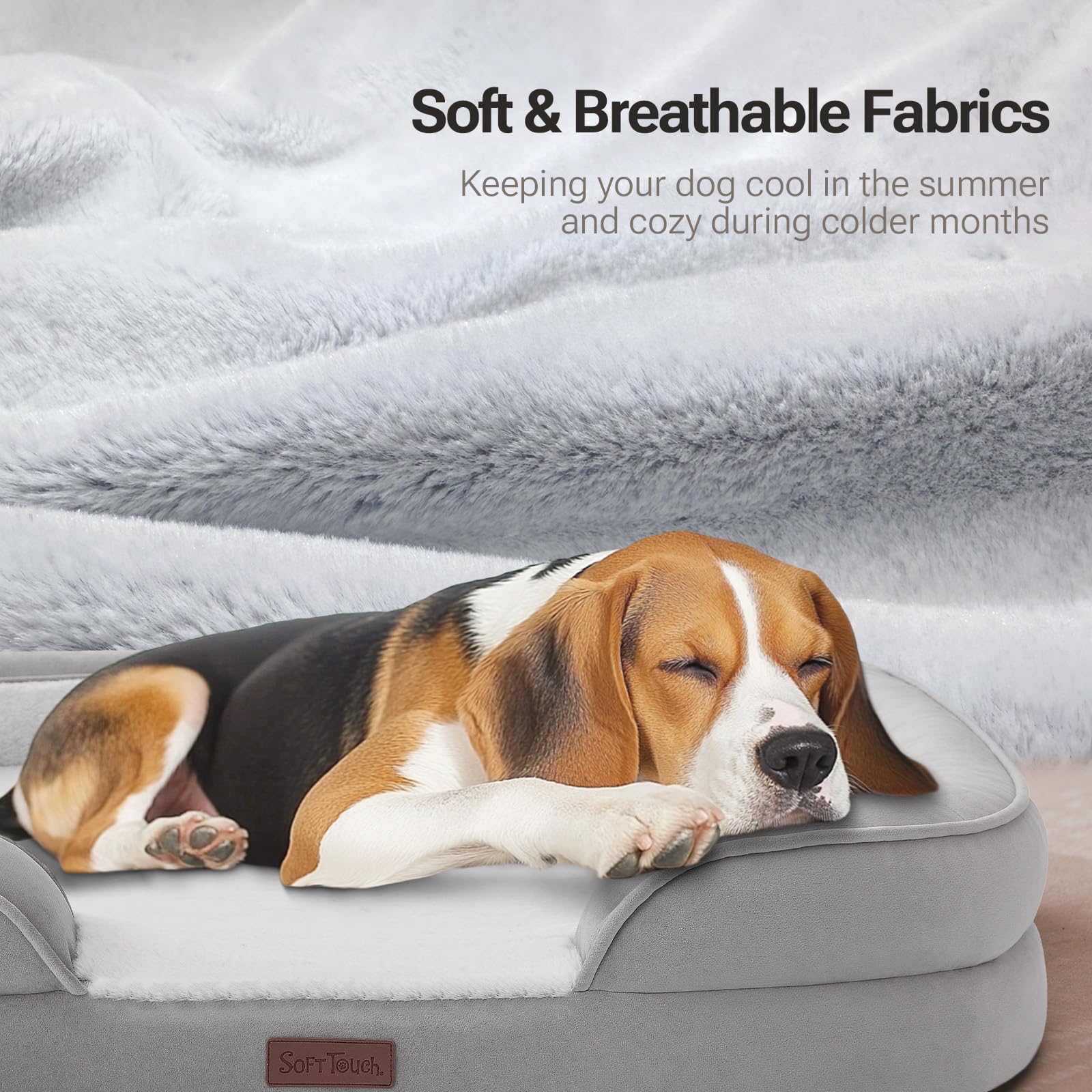 Soft Touch foam-fill neck support detail highlighting joint comfort