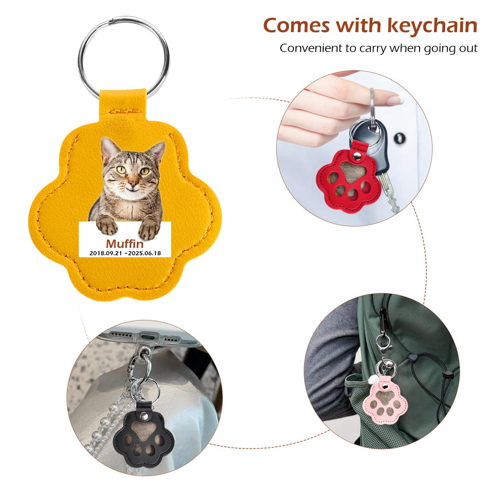 softum cat dog hair keychain size 9x6cm for easy travel